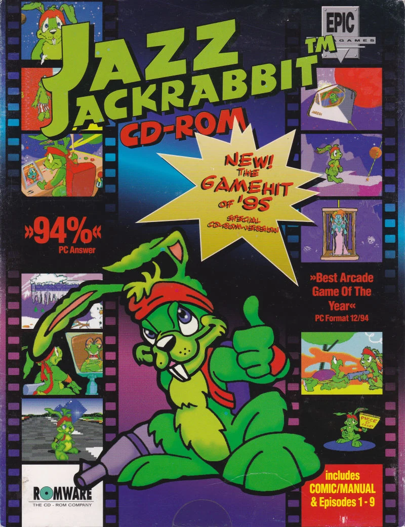 Jazz Jackrabbit CD box art