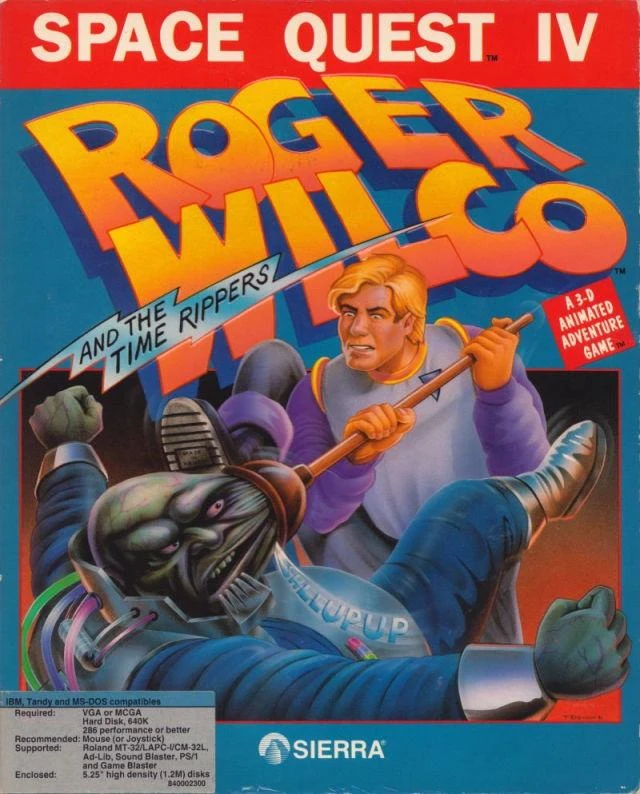 Space Quest IV: Roger Wilco and the Time Rippers box art
