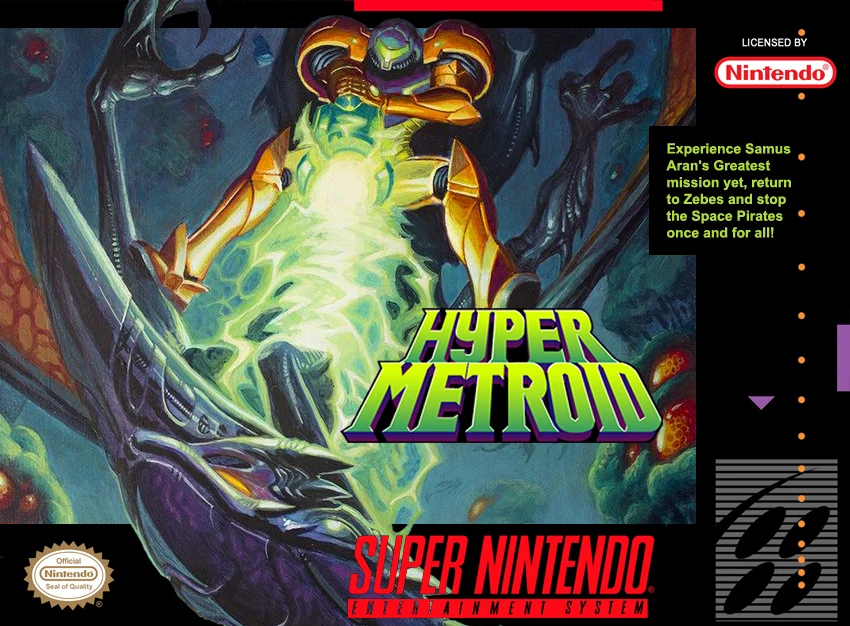Hyper Metroid box art