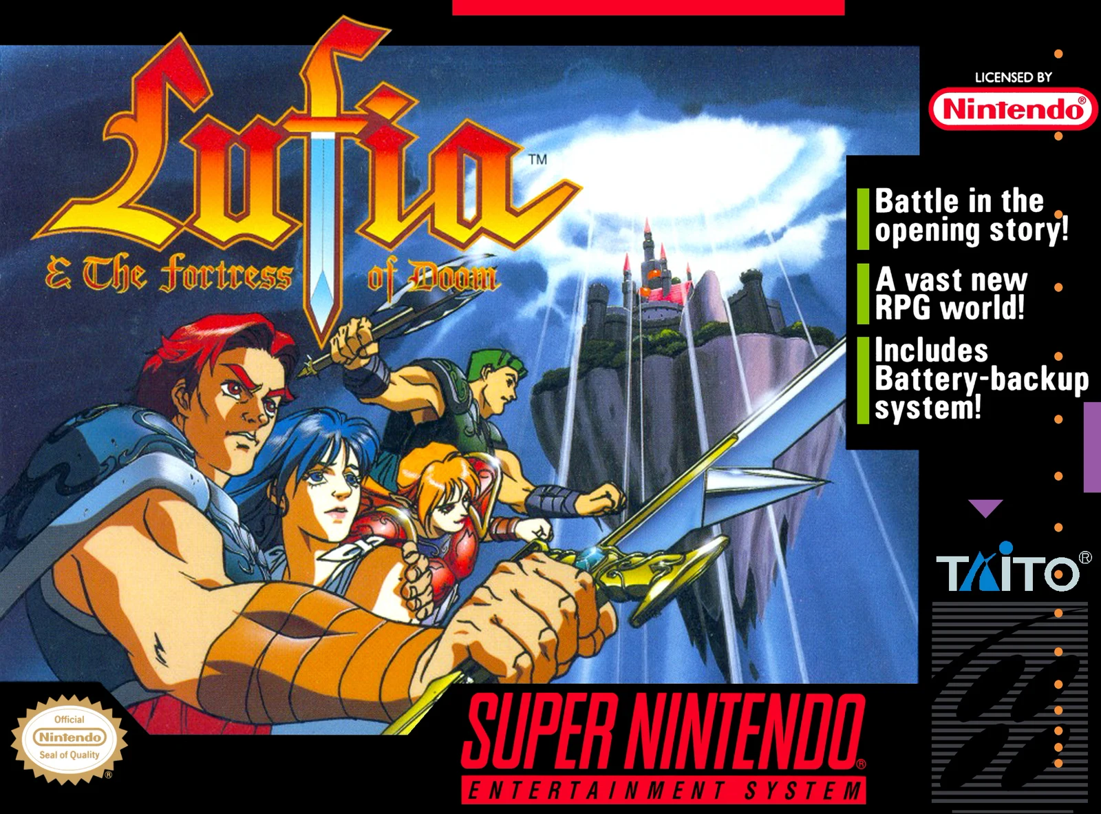 Lufia & the Fortress of Doom box art