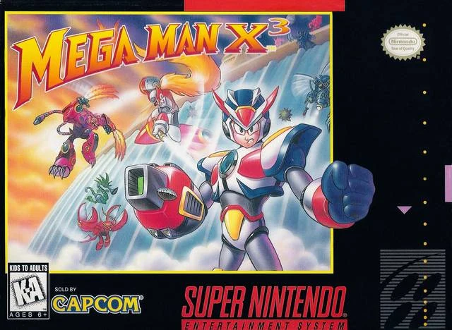 Mega Man X3 box art