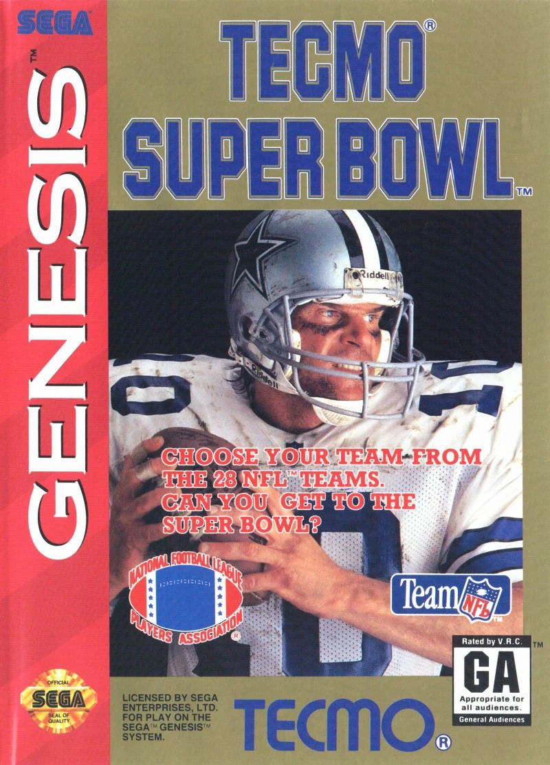 Tecmo Super Bowl box art