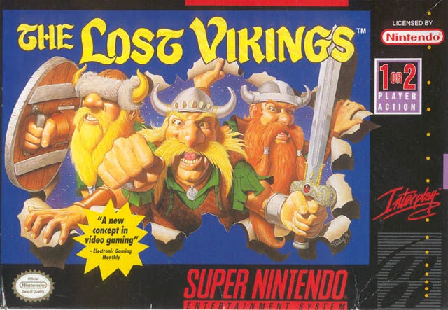The Lost Vikings box art