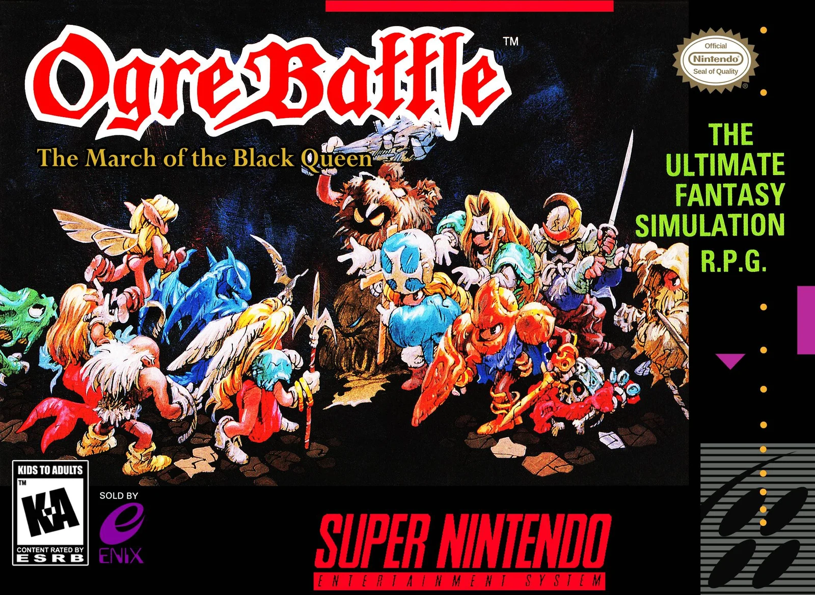 Ogre Battle: March of the Black Queen box art