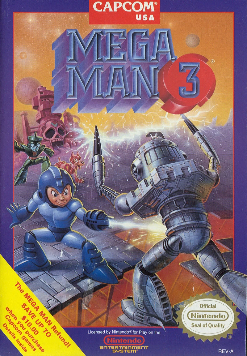 Mega Man 3 box art