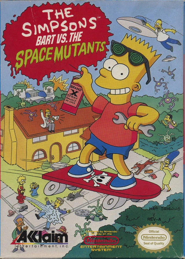 The Simpsons: Bart vs. The Space Mutants box art