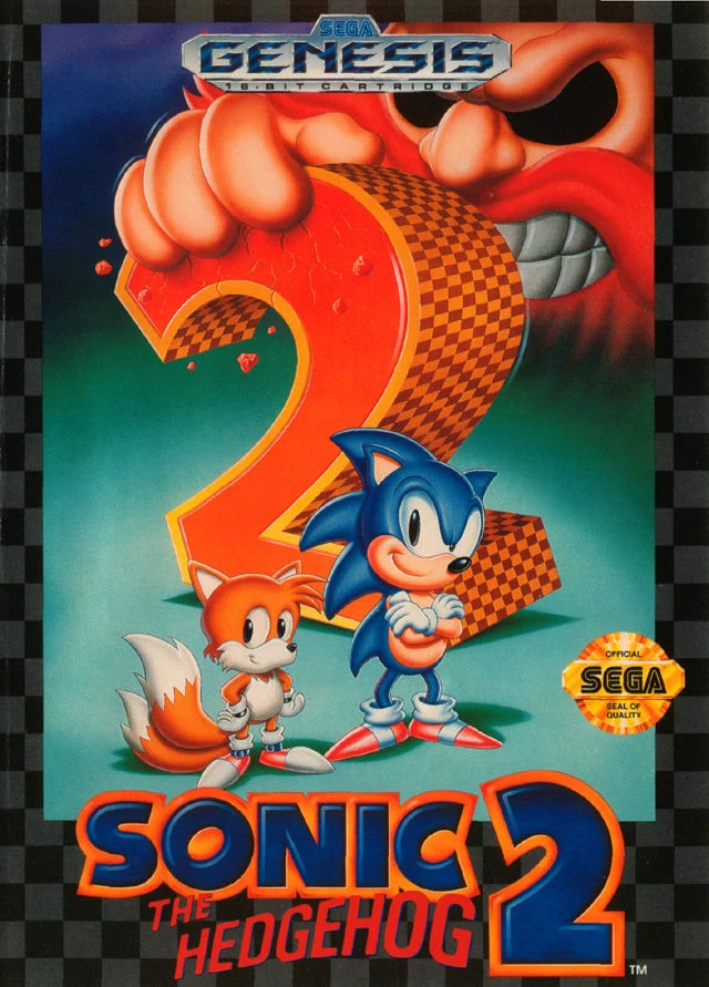 Sonic the Hedgehog 2 box art