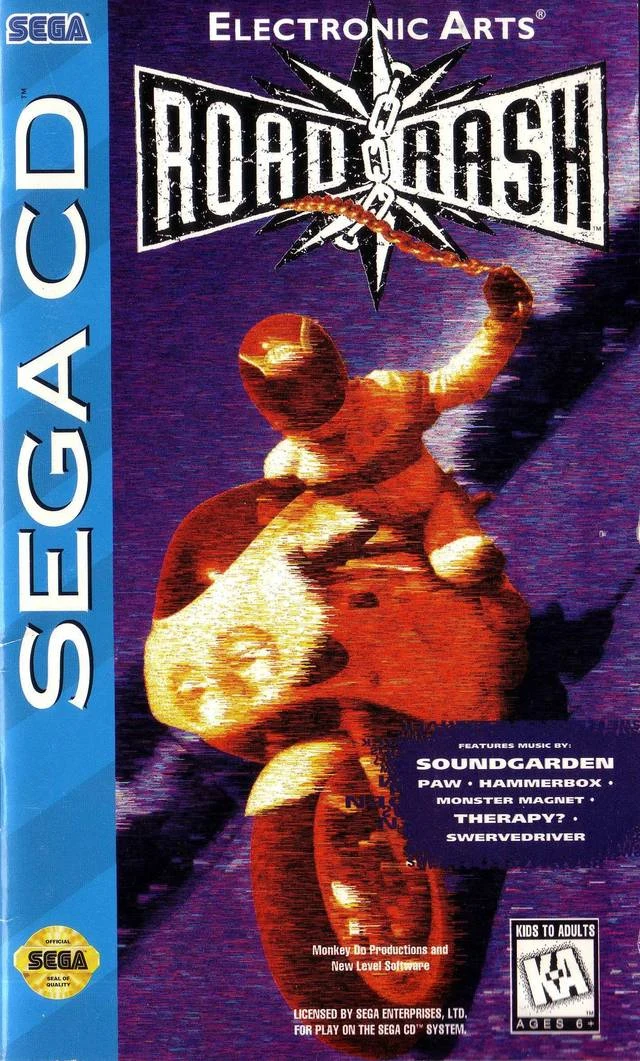 Road Rash CD box art