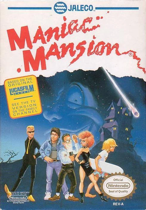 Maniac Mansion box art
