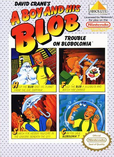 David Crane's A Boy and His Blob: Trouble on Blobolonia box art