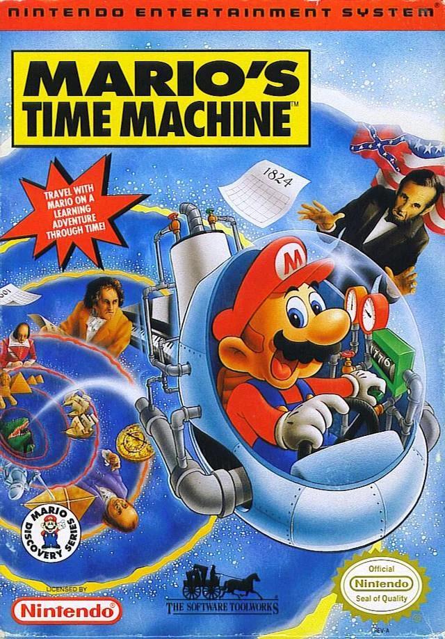 Mario's Time Machine box art