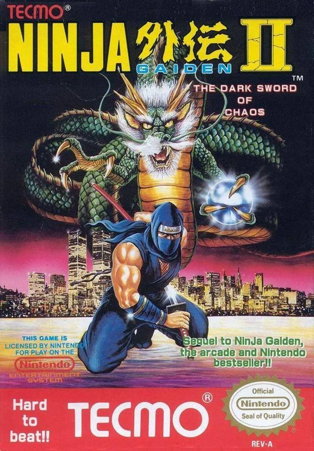 Ninja Gaiden II: The Dark Sword of Chaos box art