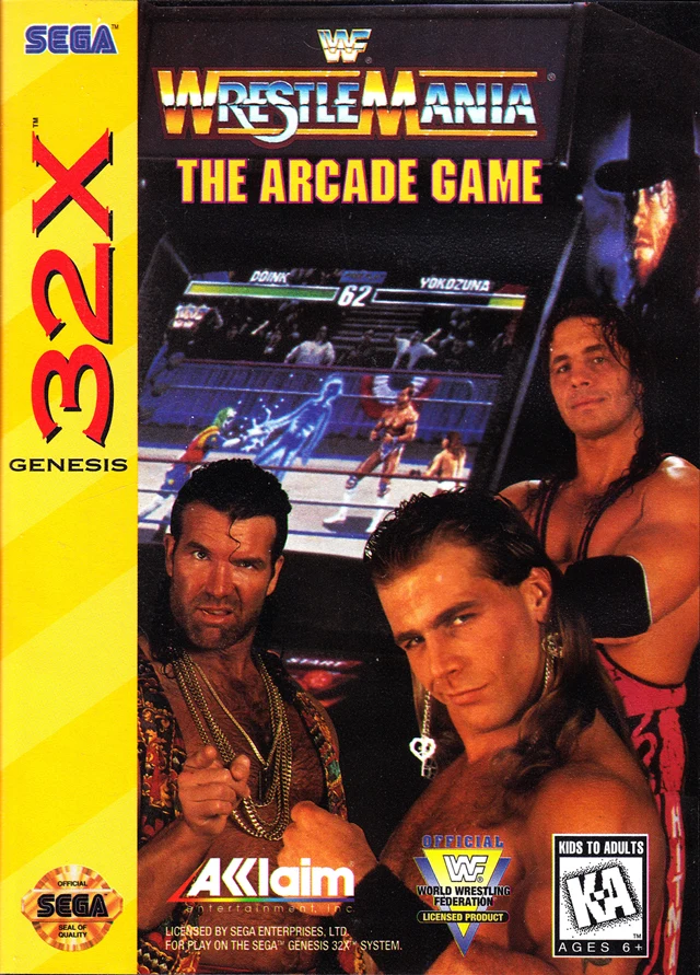 WWF WrestleMania: The Arcade Game box art