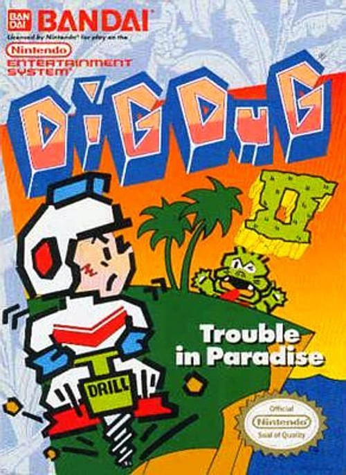 Dig Dug II: Trouble In Paradise box art