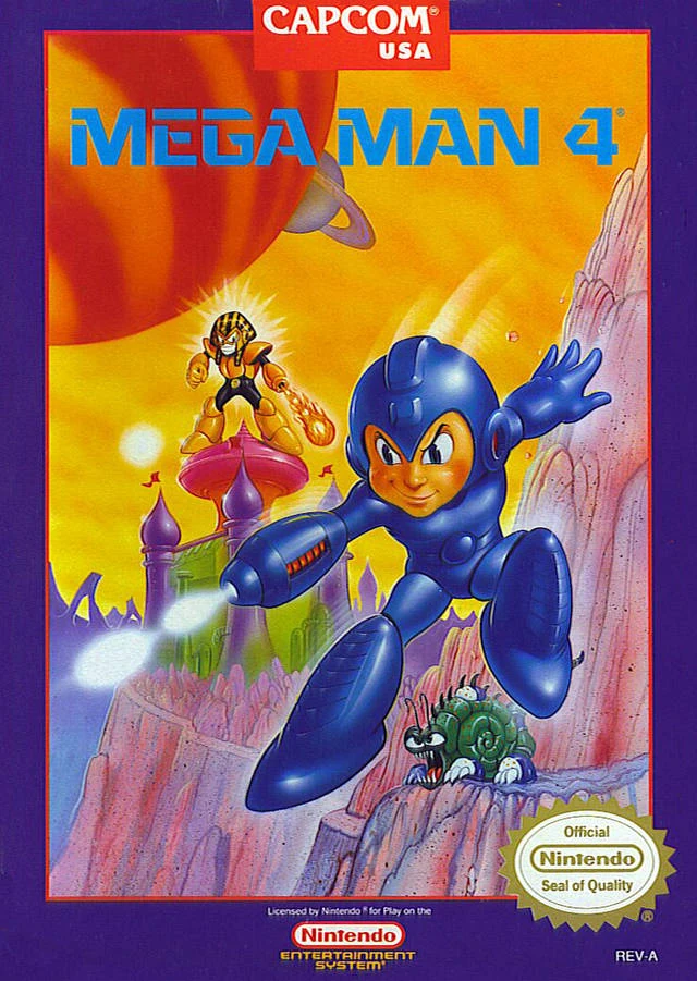 Mega Man 4 box art