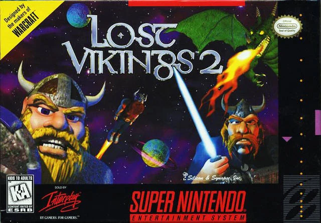 Lost Vikings 2 box art