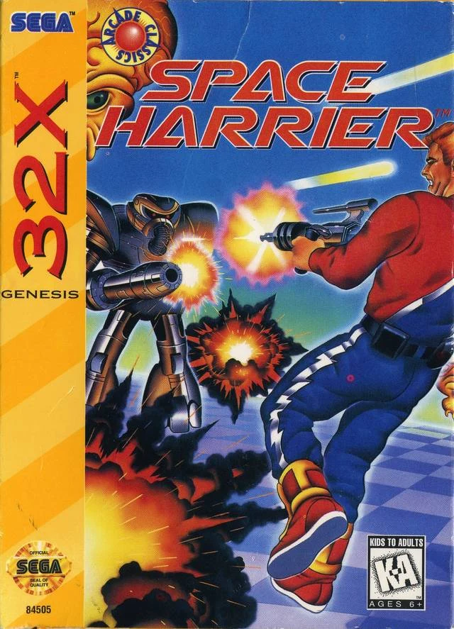 Space Harrier box art