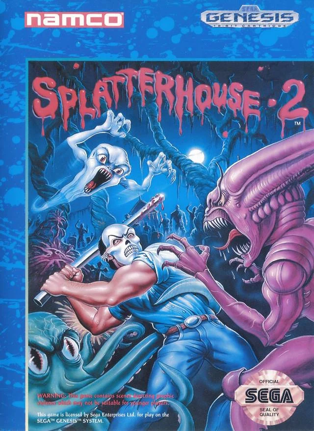 Splatterhouse 2 box art