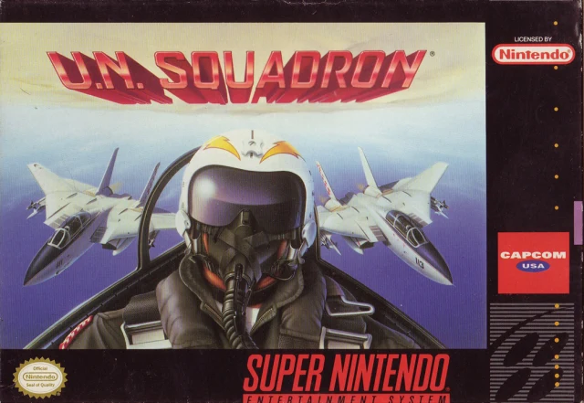 U.N. Squadron box art