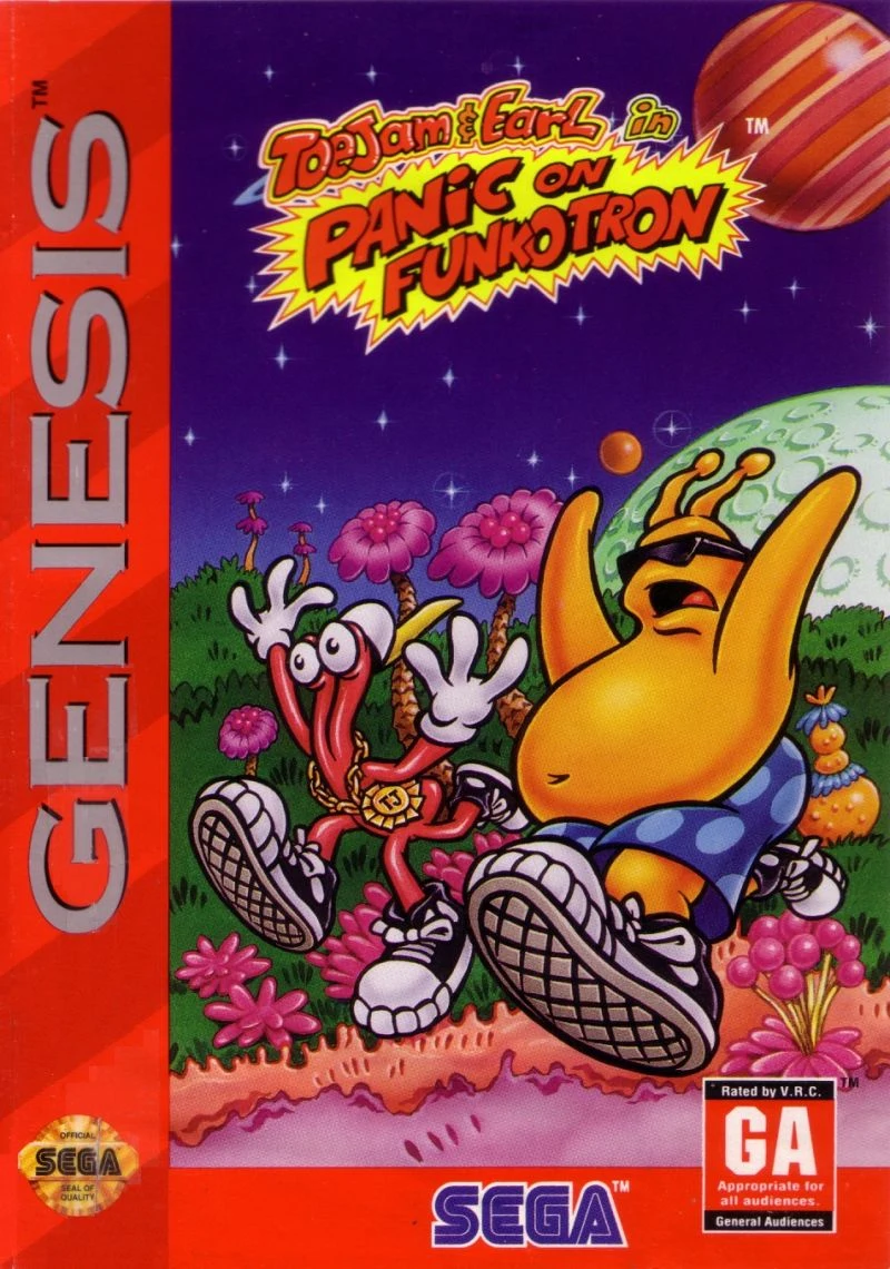 ToeJam & Earl in Panic on Funkotron box art
