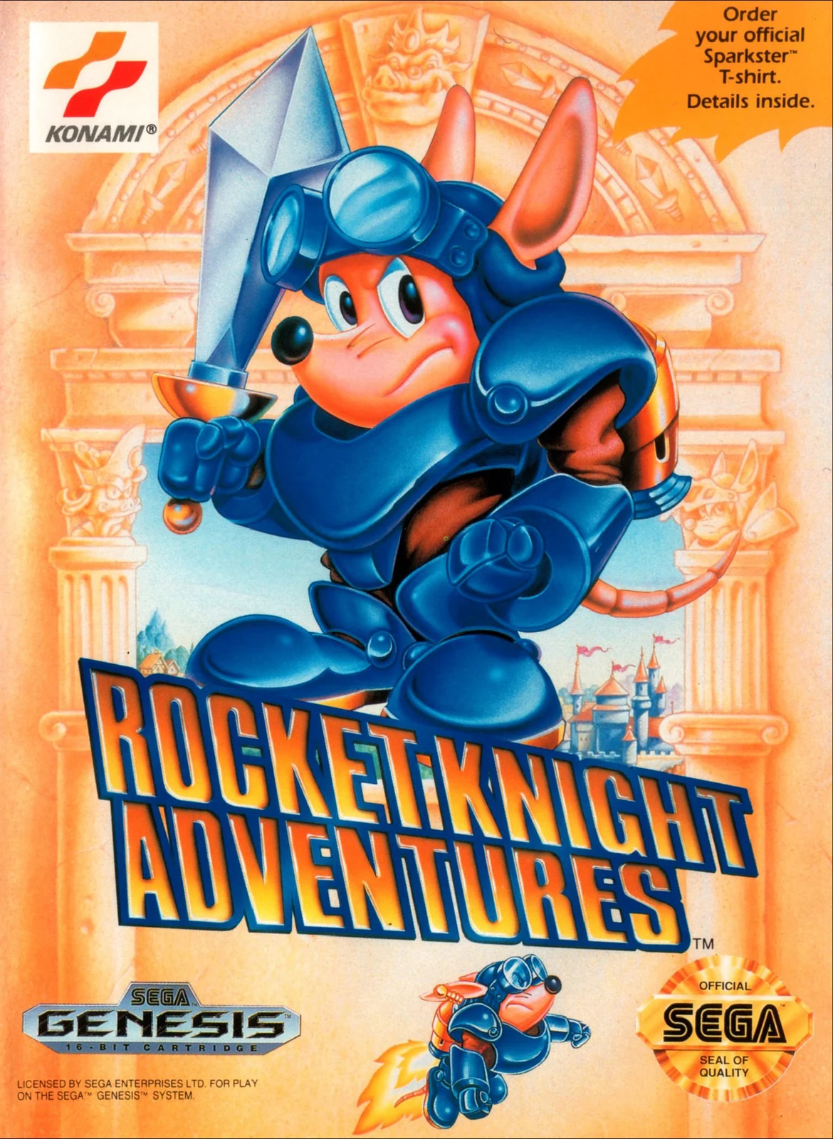 Rocket Knight Adventures box art