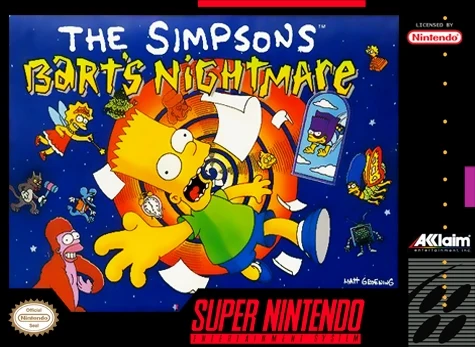 The Simpsons: Bart's Nightmare box art