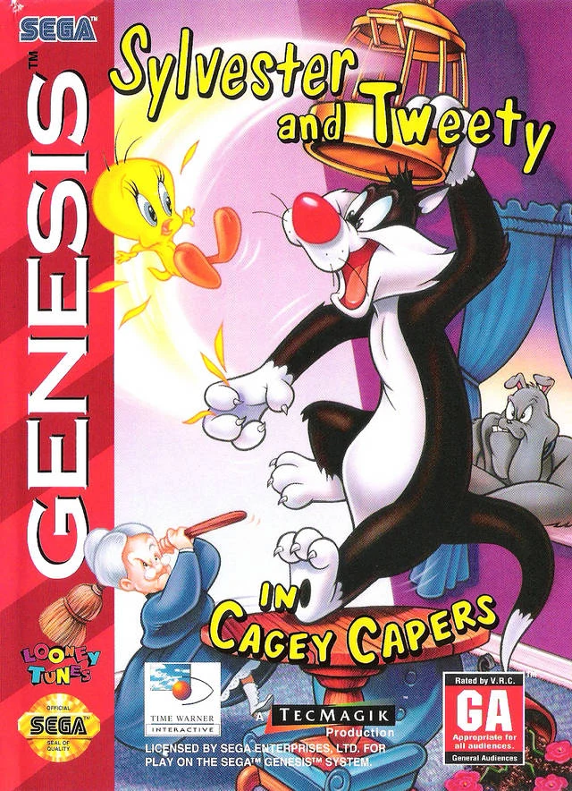 Sylvester and Tweety in Cagey Capers box art