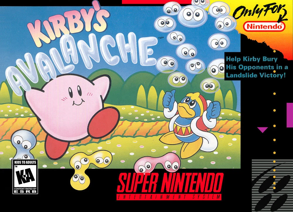 Kirby's Avalanche box art