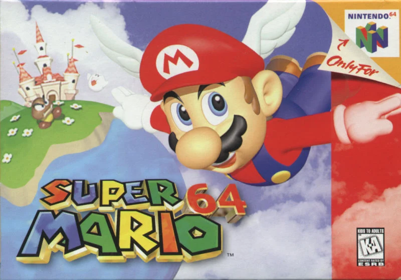 Super Mario 64 box art