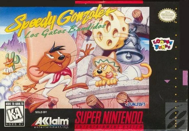 Speedy Gonzales in Los Gatos Bandidos box art