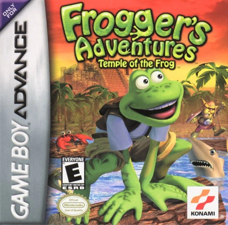 Frogger's Adventures: Temple of the Frog box art