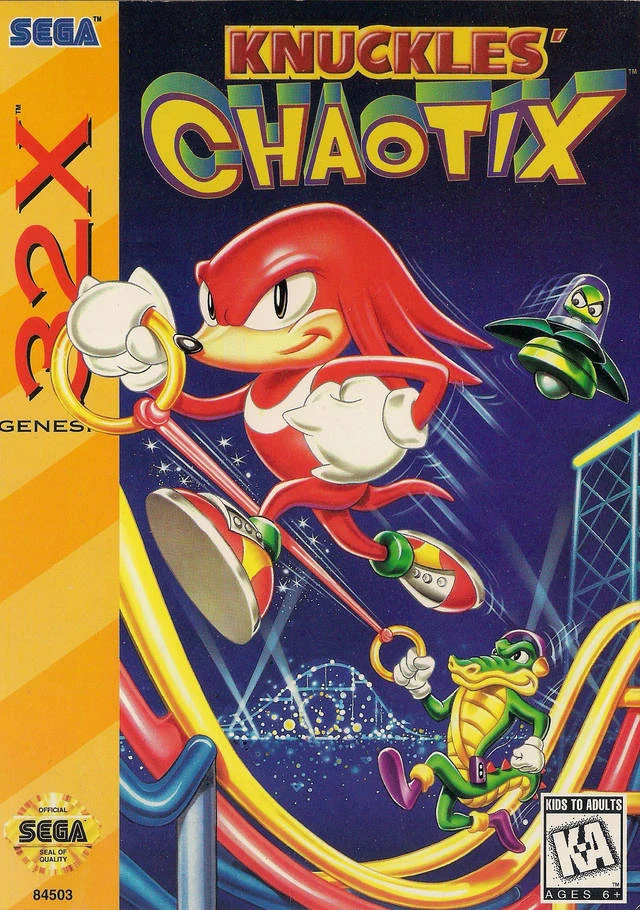 Knuckles' Chaotix box art
