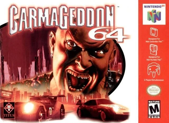 Carmageddon 64 box art