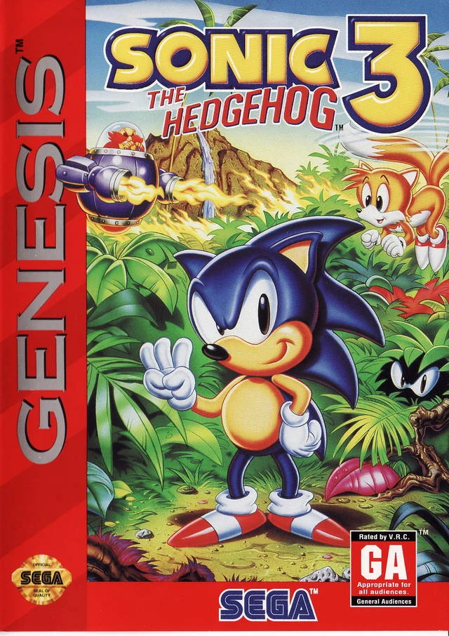 Sonic the Hedgehog 3 box art