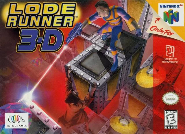 Lode Runner 3-D box art