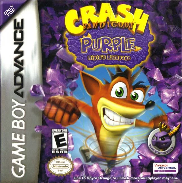 Crash Bandicoot Purple: Ripto's Rampage box art