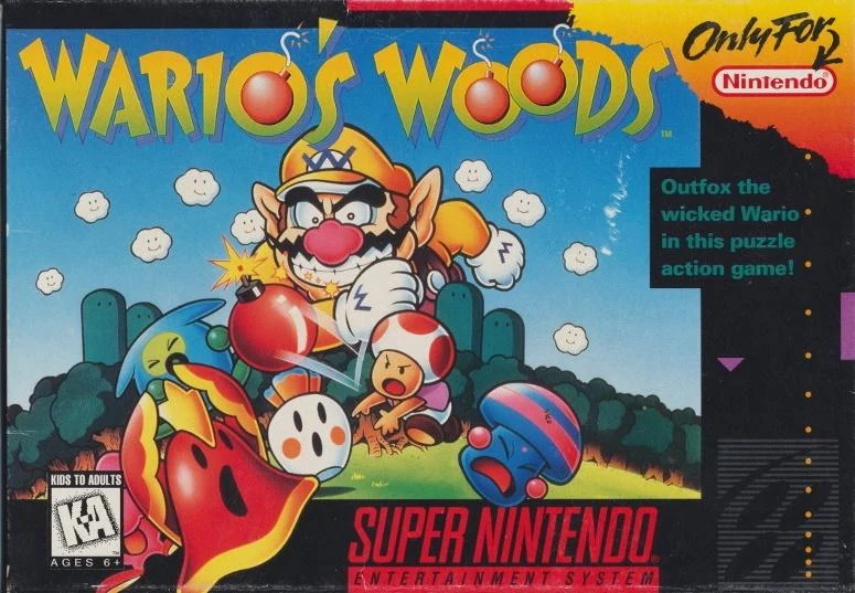 Wario's Woods box art
