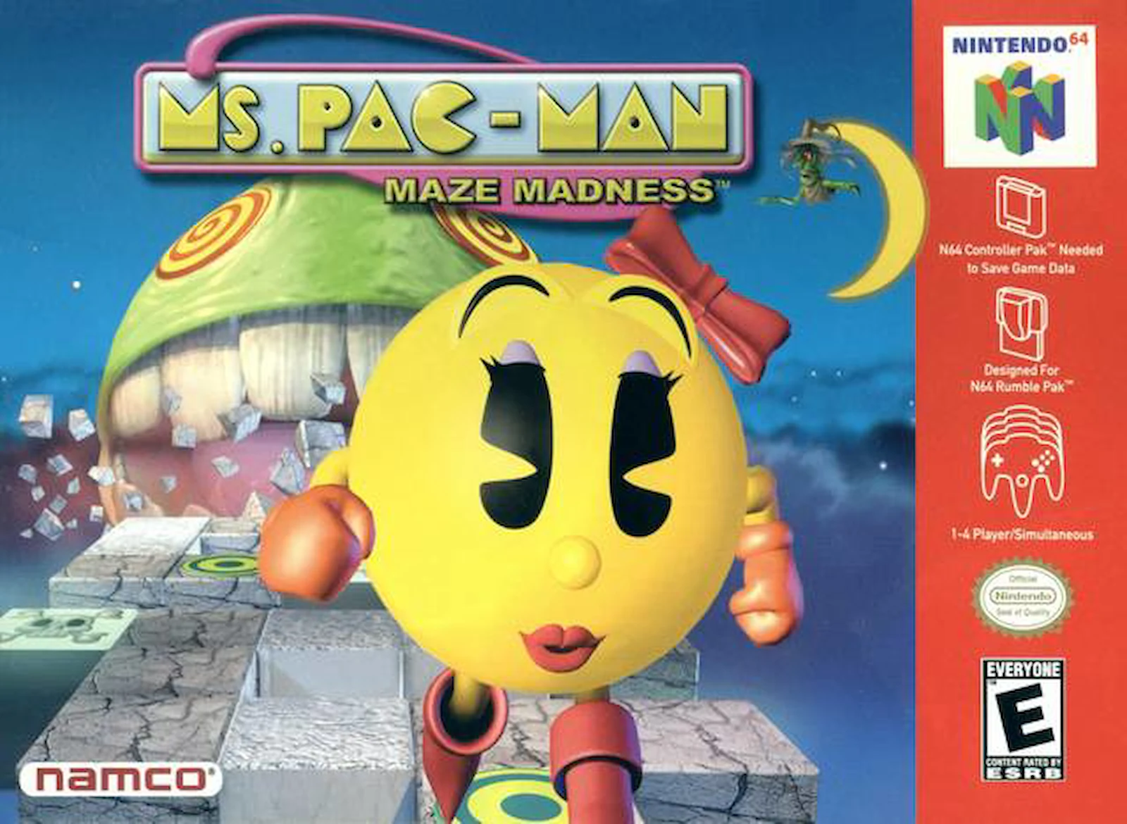 Ms. Pac-Man Maze Madness box art